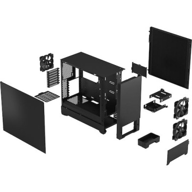 Fractal Design Pop Silent Midi Tower Κουτί Υπολογιστή Black Solid
