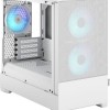 Fractal Design Pop Mini Air Gaming Mini Tower Κουτί Υπολογιστή με Πλαϊνό Παράθυρο και RGB Φωτισμό RGB White TG Clear