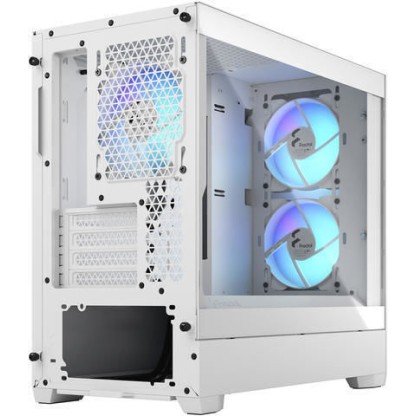 Fractal Design Pop Mini Air Gaming Mini Tower Κουτί Υπολογιστή με Πλαϊνό Παράθυρο και RGB Φωτισμό RGB White TG Clear