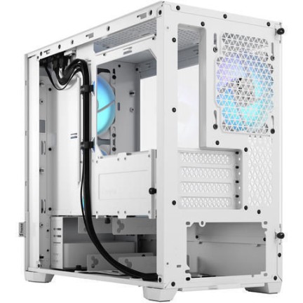 Fractal Design Pop Mini Air Gaming Mini Tower Κουτί Υπολογιστή με Πλαϊνό Παράθυρο και RGB Φωτισμό RGB White TG Clear