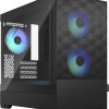 Fractal Design Pop Mini Air Gaming Mini Tower Κουτί Υπολογιστή με Πλαϊνό Παράθυρο και RGB Φωτισμό RGB Black TG Clear