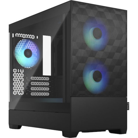 Fractal Design Pop Mini Air Gaming Mini Tower Κουτί Υπολογιστή με Πλαϊνό Παράθυρο και RGB Φωτισμό RGB Black TG Clear
