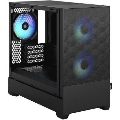 Fractal Design Pop Mini Air Gaming Mini Tower Κουτί Υπολογιστή με Πλαϊνό Παράθυρο και RGB Φωτισμό RGB Black TG Clear
