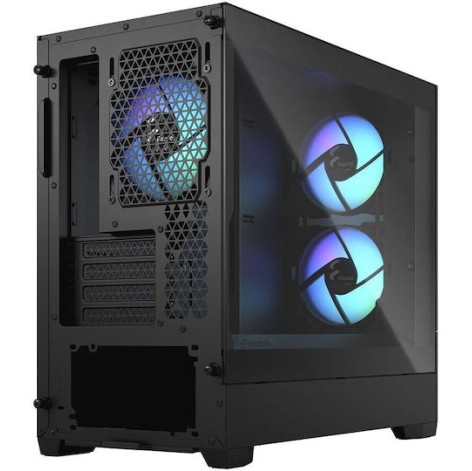 Fractal Design Pop Mini Air Gaming Mini Tower Κουτί Υπολογιστή με Πλαϊνό Παράθυρο και RGB Φωτισμό RGB Black TG Clear