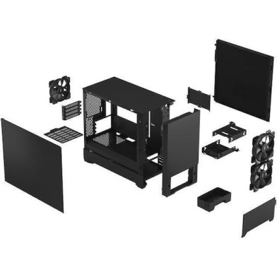 Fractal Design Pop Mini Silent Mini Tower Κουτί Υπολογιστή Black Solid