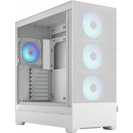 Fractal Design Pop XL Air Gaming Midi Tower Κουτί Υπολογιστή με Πλαϊνό Παράθυρο RGB White TG Clear