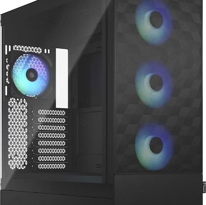 Fractal Design Pop XL Air Gaming Midi Tower Κουτί Υπολογιστή με Πλαϊνό Παράθυρο RGB Black TG Clear