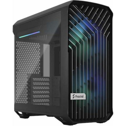 Fractal Design Torrent Compact RGB TG Light Tint Gaming Midi Tower Κουτί Υπολογιστή με Πλαϊνό Παράθυρο Γκρι