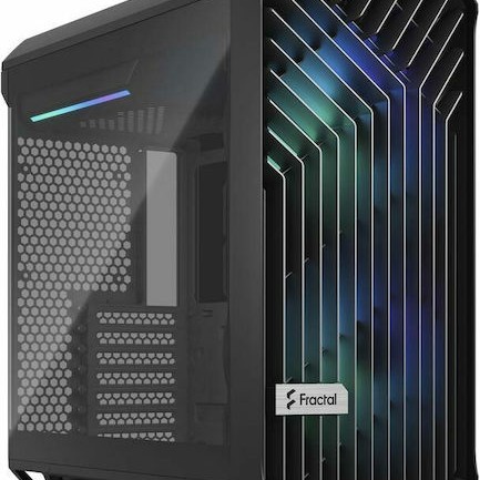 Fractal Design Torrent Compact RGB TG Light Tint Gaming Midi Tower Κουτί Υπολογιστή με Πλαϊνό Παράθυρο Γκρι