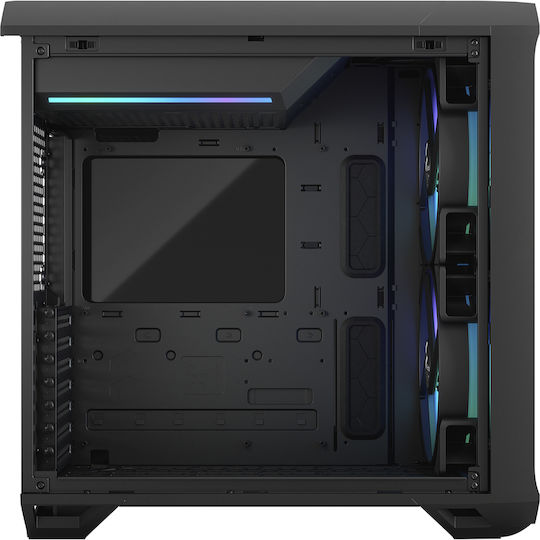 Fractal Design Torrent Compact RGB TG Light Tint Gaming Midi Tower Κουτί Υπολογιστή με Πλαϊνό Παράθυρο Γκρι