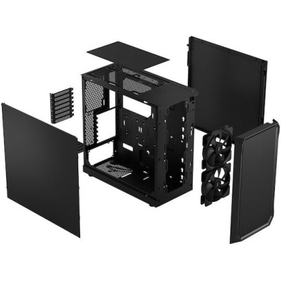 Fractal Design Focus 2 Midi Tower Κουτί Υπολογιστή Black Solid