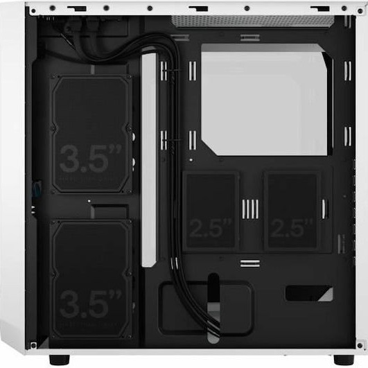 Fractal Design Focus 2 Gaming Midi Tower Κουτί Υπολογιστή με Πλαϊνό Παράθυρο RGB White