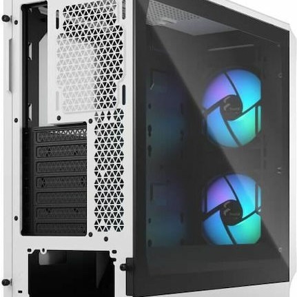 Fractal Design Focus 2 Gaming Midi Tower Κουτί Υπολογιστή με Πλαϊνό Παράθυρο RGB White