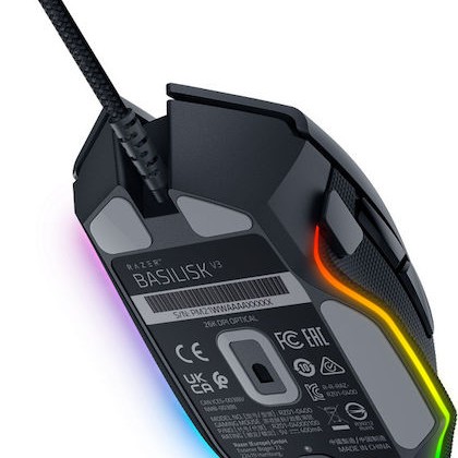 Razer Basilisk V3 RGB Gaming Ποντίκι 26000 DPI Μαύρο