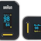 Braun Παλμικό Οξύμετρο Δακτύλου Μαύρο