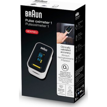 Braun Παλμικό Οξύμετρο Δακτύλου Μαύρο