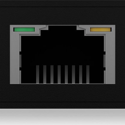 Icy Box USB 3.0 Hub 4 Θυρών με σύνδεση USB-C / USB-A / Ethernet