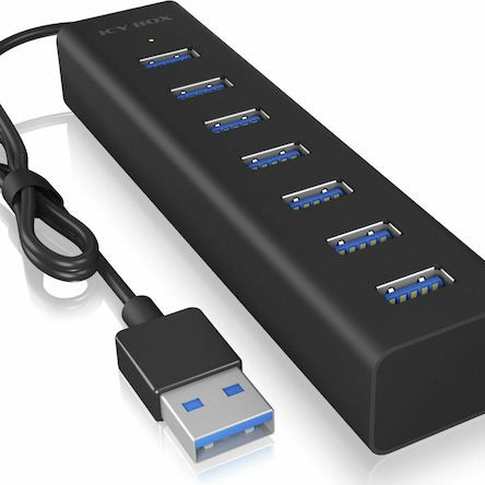 Icy Box USB 3.0 Hub 7 Θυρών με σύνδεση USB-A