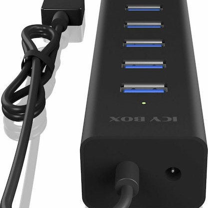Icy Box USB 3.0 Hub 7 Θυρών με σύνδεση USB-A