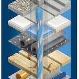 Bosch Expert Cyl-9 Τρυπάνι με Κυλινδρικό Στέλεχος για Δομικά Υλικά, Μέταλλο και Ξύλο 4x75mm