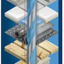 Bosch CYL-9 MultiConstruction Τρυπάνι 8x120mm