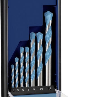 Bosch Expert Cyl-9 Σετ 7 Τρυπάνια με Κυλινδρικό Στέλεχος για Δομικά Υλικά