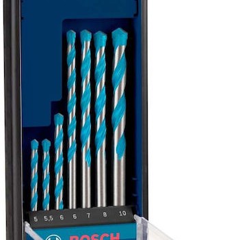Bosch Expert Cyl-9 Σετ 7 Διαμαντοτρύπανα Καρβιδίου για Ξύλο, Μέταλλο, Δομικά Υλικά, Γυαλί και Πλακίδια
