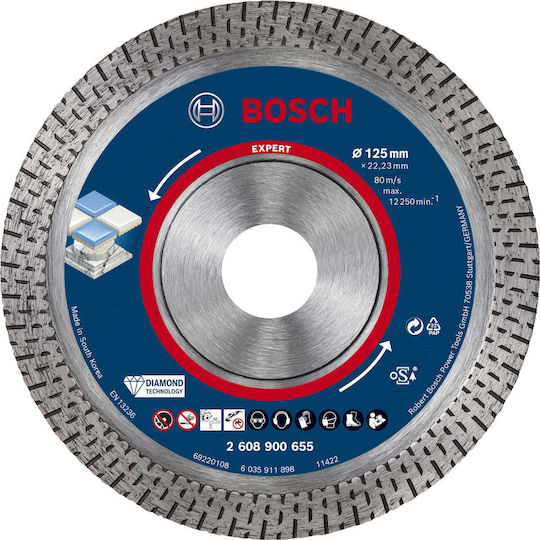 Bosch Δίσκος Κοπής Δομικών Υλικών 125mm