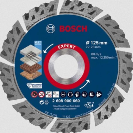 Bosch Δίσκος Κοπής Δομικών Υλικών 125mm