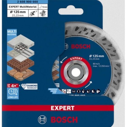 Bosch Δίσκος Κοπής Δομικών Υλικών 125mm