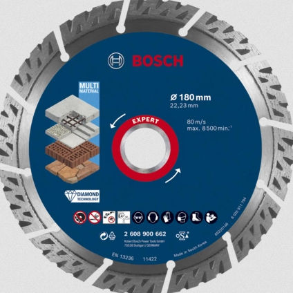Bosch Δίσκος Κοπής Δομικών Υλικών 180mm