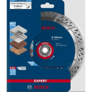 Bosch Δίσκος Κοπής Δομικών Υλικών 180mm