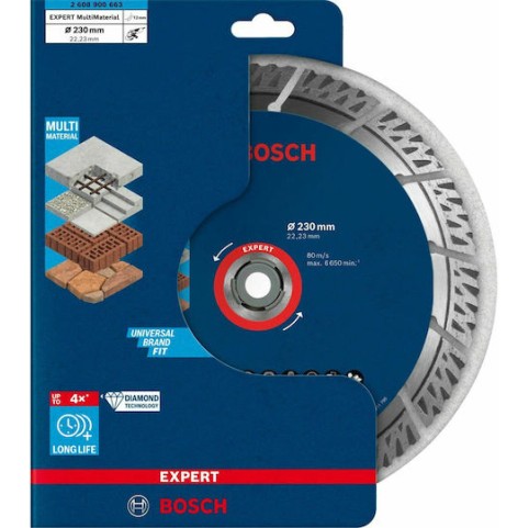 Bosch Δίσκος Κοπής Δομικών Υλικών 230mm