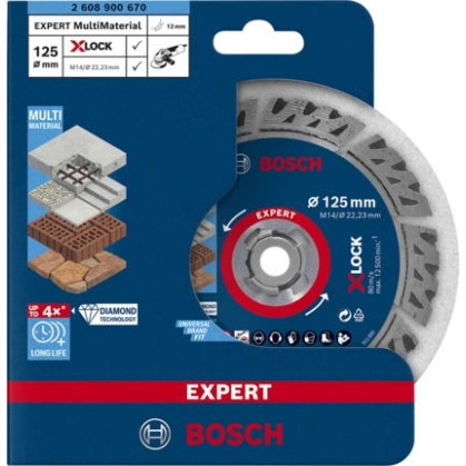 Bosch Δίσκος Κοπής Δομικών Υλικών 125mm