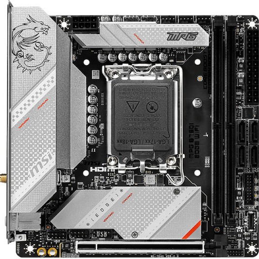 MSI MPG B760I EDGE WIFI Motherboard Mini ITX με Intel 1700 Socket 7D40-005R