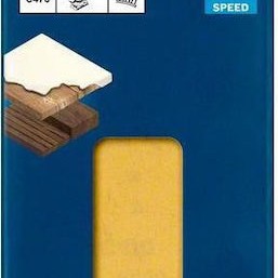 Bosch Φύλλο Λείανσης Έκκεντρου Τριβείου K400 80x80mm Σετ 10τμχ