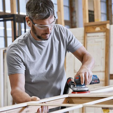 Bosch GEX 18V-125 Έκκεντρο Τριβείο 125mm Μπαταρίας Solo με Ρύθμιση Ταχύτητας και με Σύστημα Αναρρόφησης