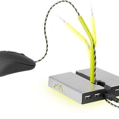 Xtrfy B1 Mouse Bungee with 4-port USB Hub Κίτρινο για PC