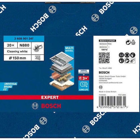 Bosch Expert Γυαλόχαρτο 150x150mm