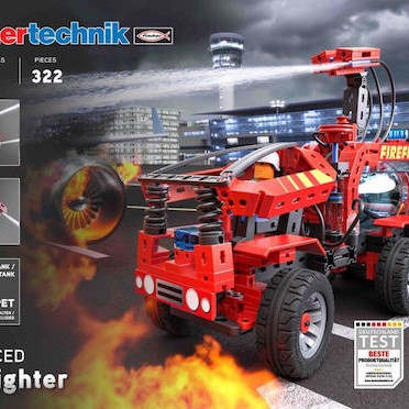 Fischer Technik Φορτηγό Πυροσβεστικό για 3+ Ετών