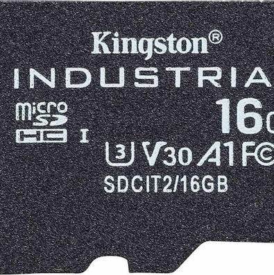 Kingston Industrial microSDHC 16GB Class 10 U3 V30 A1 UHS-I