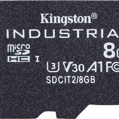 Kingston Industrial microSDHC 8GB Class 10 U3 V30 A1 UHS-I