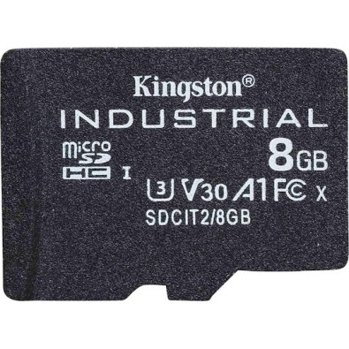 Kingston Industrial microSDHC 8GB Class 10 U3 V30 A1 UHS-I