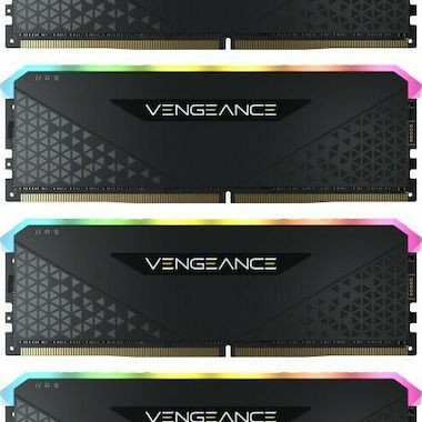Corsair Vengeance RGB RS DDR4 32GB RAM με 2x16GB Modules και Ταχύτητα 3200 για Desktop