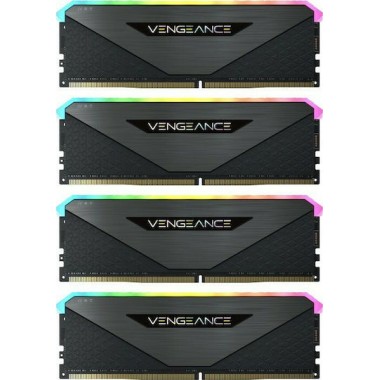 Corsair Vengeance RGB RT DDR4 32GB RAM με 4x8GB Modules και Ταχύτητα 3600 για Desktop