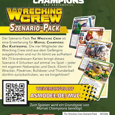 Επέκταση Παιχνιδιού Marvel Champions: Das Kartenspiel - the Wrecking Crew για 1-4 Παίκτες 14+ Ετών (GER) Asmodee