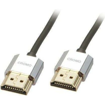 Lindy HDMI 2.0 Cable HDMI male - HDMI male 0.5m Μαύρο