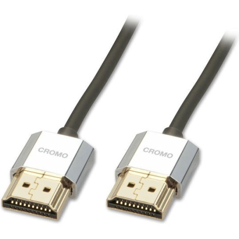 Lindy HDMI 2.0 Cable HDMI male - HDMI male 1m Μαύρο