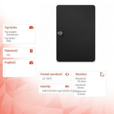 Seagate Expansion Portable USB 3.0 Εξωτερικός HDD 1TB 2.5