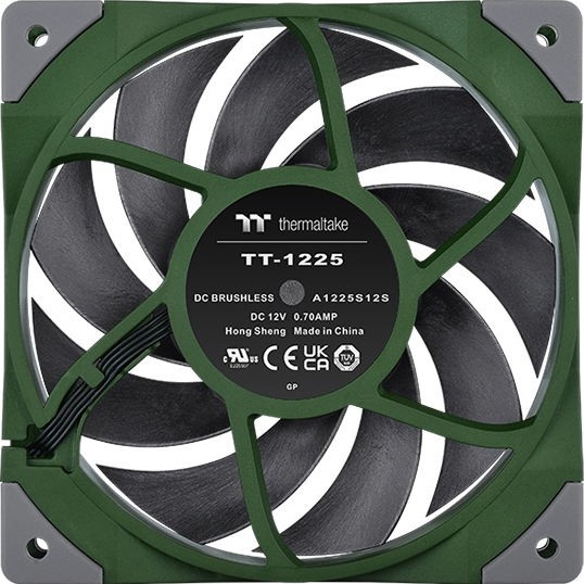 Thermaltake Toughfan 12 Racing Green High Static Pressure Case Fan 120mm με Σύνδεση 4-Pin PWM Πράσινο
